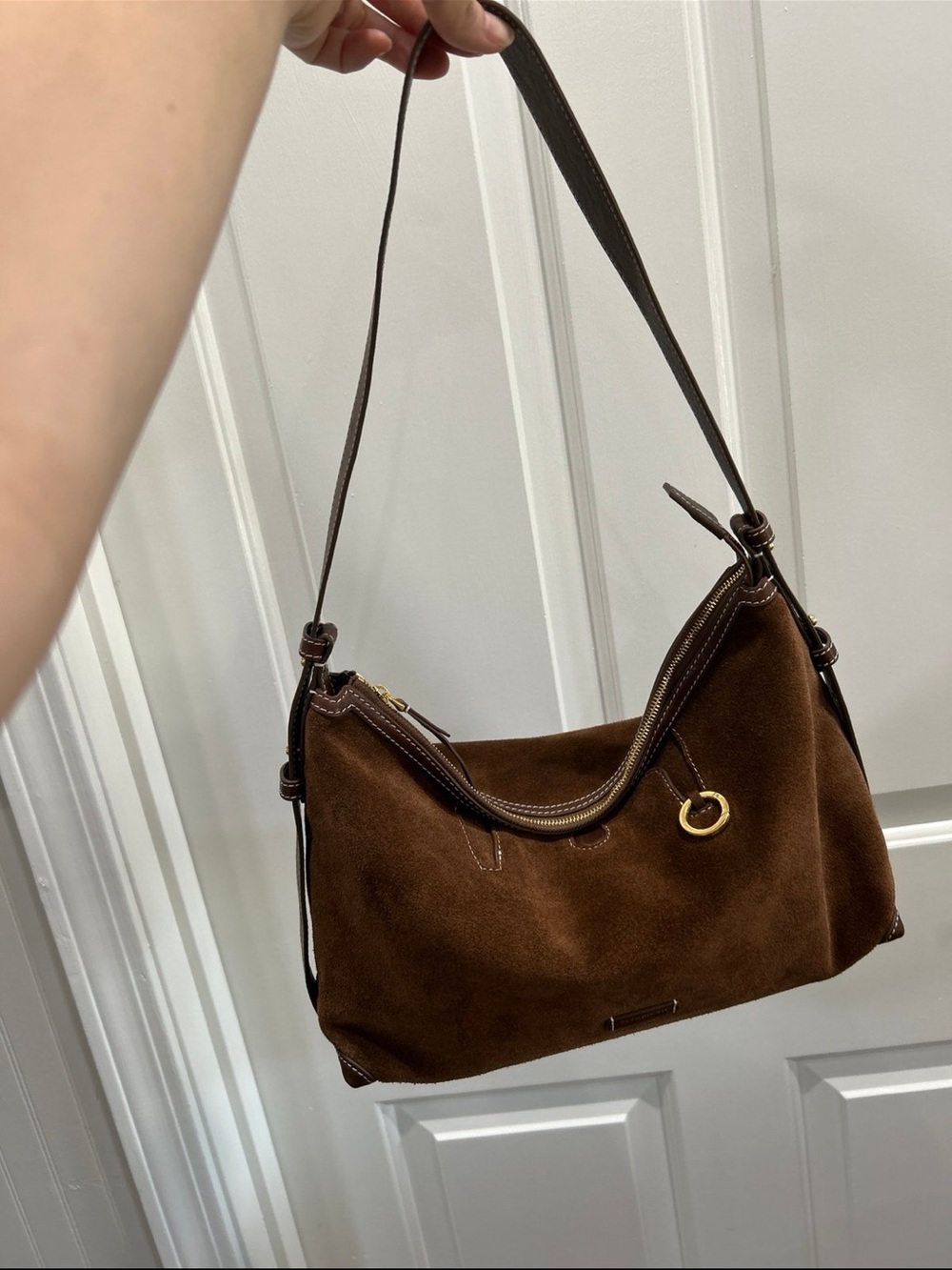 ✨ Songmont LARGE Yore Hobo Bag ( Minimal version) - Suede Sandal Leather ✨